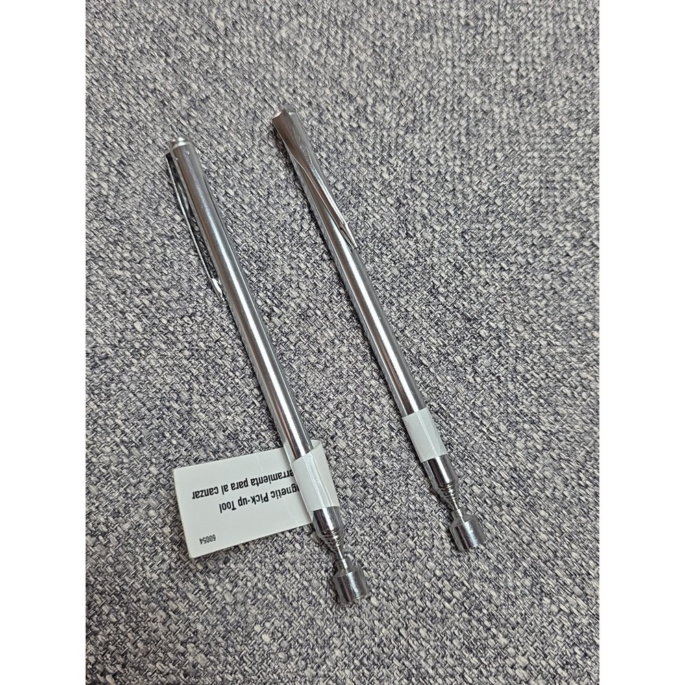 Sheffield 2 PC Magnetic Telescoping Pick-Up Tool Pocket Clip 2 Lb Sliver